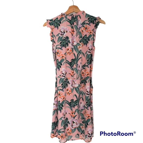 Loft tropical floral sleeveless dress - Size Medium - Picture 3 of 10